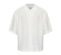 AllSaints - Purley Oversized Short Sleeve Shirt - Homme - Chemises - Blanc - Taille: L