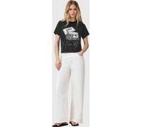 AllSaints Reel Elle Tee Black Taille: S | Chemises Outlet | Femme | Le Noir