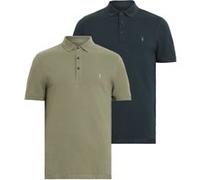 AllSaints Reform Ss Polo 2 Pac Potion Blue/green Taille: XS | Polos Outlet | Homme | Bleu