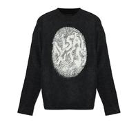 AllSaints - Ridges Oversized Graphic Jumper - Homme - Pulls - Noir - Taille: L