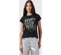 AllSaints Riproar Anna Tee Black Taille: L | Chemises Outlet | Femme | Le Noir