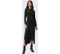 AllSaints Rivi Dress Black Taille: 2 | Robes midi Outlet | Femme | Le Noir