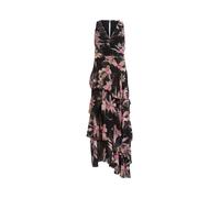 AllSaints Robe 'CALI' marron / gris foncé / magenta / noir, Taille 42