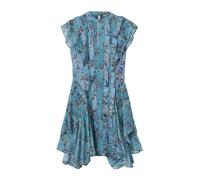 AllSaints Robe 'FLEUR' bleu / bleu cyan / gris, Taille 38