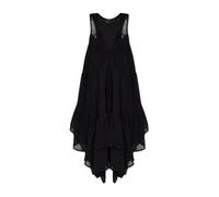 AllSaints - Robe mi-longue asymétrique Gretel à volants - Femme - Robes - Noir - Taille: 34 FR