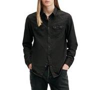 AllSaints Rock Shirt Washed Black Taille: XL | Casual chemises Outlet | Homme | Le Noir