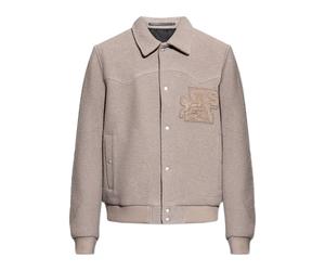 AllSaints - Royce Wool Jacket - Homme - Vestes - Beige - Taille: XS