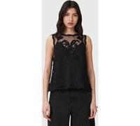AllSaints Rye Emb Top Black Taille: 4 | Tanktops Outlet | Femme | Le Noir