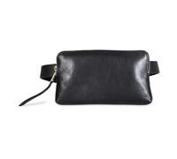 AllSaints Sac banane en cuir pour femme, pochette zippée amovible pour un transport mains libres, noir, Small/Medium