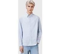 AllSaints Saint Ls Shirt Willow Blue Taille: L | Casual chemises Outlet | Homme | Bleu