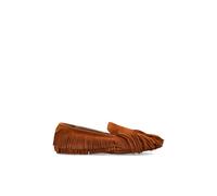 AllSaints - Sandy Suede Fringe Mocassins - Femme - Chaussures - Brun - Taille: 38 EU