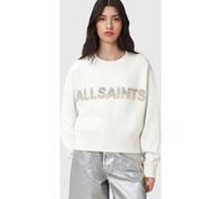 AllSaints Separo Pearl Sweat Optic White Taille: S | Pulls Outlet | Femme | Blanche