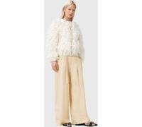 AllSaints Sherell Trouser Ecru White Taille: 12 | Évasés pantalons Outlet | Femme | Marron