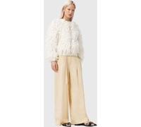 AllSaints Sherell Trouser Ecru White Taille: 6 | Évasés pantalons Outlet | Femme | Marron