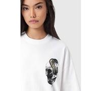 AllSaints Snakehead Etta Tee Chalk White Taille: L | Chemises Outlet | Femme | Blanche