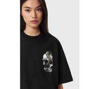 AllSaints Snakehead Etta Tee Washed Black Taille: L | Chemises Outlet | Femme | Le Noir