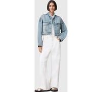 AllSaints Sonny Crop Jacket Light Indigo Taille: 12 | Vestes courtes Outlet | Femme | Bleu