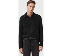 AllSaints Sonny Ls Polo Black Taille: L | Pulls Outlet | Homme | Le Noir
