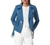 AllSaints Suede Balfern Biker Cobalt Blue Taille: 6 | Vestes en cuir Outlet | Femme | Bleu