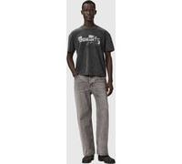 AllSaints Sun City Ss Crew Washed Black Taille: XXL | T-Shirts Outlet | Homme | Le Noir