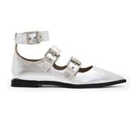 AllSaints Susan Buckle Shoe Silver Taille: 40 | Sandales Outlet | Femme | Gris
