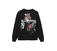 AllSaints Sweat-shirt 'ANIA ETTA' vert foncé / rouge foncé / noir / blanc, Taille S