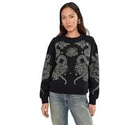 Allsaints Sweat-Shirt Cecile Pippa pour Femme, Noir, Large