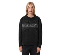 AllSaints Sweat Sprinkle Etta pour femme, noir, Large