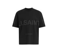 AllSaints T-Shirt 'BIGGY' gris foncé / noir, Taille L