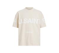 AllSaints T-Shirt 'BIGGY' noisette / blanc, Taille S