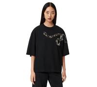 Allsaints T-Shirt Ouros Amelie pour Femme, Noir, Taille M