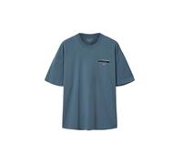 AllSaints T-Shirt 'REDACT' gentiane / noir / blanc, Taille M