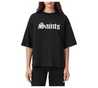 AllSaints T-Shirt Saint Amelie pour Femme, Noir, Taille M