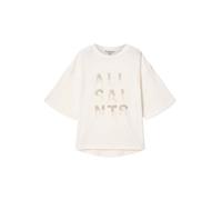 AllSaints T-shirt 'STACKS AMELIE' argent / blanc cassé, Taille XS