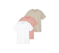 AllSaints T-Shirt 'TONIC' greige / corail / blanc, Taille M