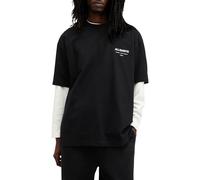 AllSaints T-Shirt Underground à Manches Courtes et col Rond pour Homme, Noir Profond, Taille XS