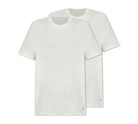 AllSaints Men's Crew Neck T-Shirts, Coton Biologique, Hauts pour Homme Doux et Respirants, Blanc, Lot de 2, Taille M