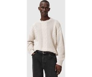 AllSaints Tenter Crew Ecru White Taille: XL | Pulls Outlet | Homme | Marron