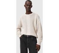 AllSaints Tenter Crew Ecru White Taille: XXL | Pulls Outlet | Homme | Marron