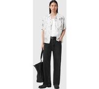 AllSaints Terra Ss Shirt Ecru Taille: XL | Casual chemises Outlet | Homme | Marron