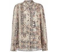 AllSaints Toni Ls Arietta Shir Ecru White Taille: 30 | Chemises à boutons Outlet | Femme | Marron