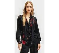 AllSaints Toni Shirt Mortem Black Taille: 2 | Chemisiers Outlet | Femme | Le Noir