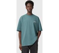 AllSaints Underground Ss Crew Eris Blue Taille: XS | T-Shirts Outlet | Homme | Bleu