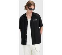 AllSaints Underground Ss Shirt Jet Black/ecru Taille: XXL | Casual chemises Outlet | Homme | Le Noir