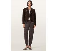 AllSaints Val Tencel Trouser Dark Brown Taille: 10 | Pantalons Cargo Outlet | Femme | Marron