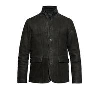 AllSaints - Veste en daim Survey avec effet vintage - Homme - Vestes - Noir - Taille: 2XL