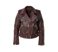 AllSaints Veste mi-saison gris foncé / kaki / rouge cerise / noir, Taille S