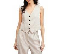 AllSaints Whitney Waistcoat Neutral Beige Taille: 8 | Vestes sans manches Outlet | Femme | Marron