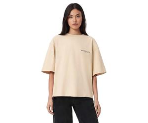 AllSaints Women's HALIS Amelie Tee,Sandy White, M