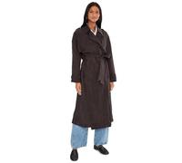 AllSaints Women's LINNIE TRENCH Below knee length OUTERWEAR, TORTE BROWN, L